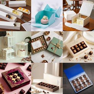 Scatola <span class=keywords><strong>per</strong></span> Brownie al Cioccolato con Logo Personalizzato e Divisorio, Confezione in Cartone <span class=keywords><strong>per</strong></span> Pasticceria, Mini Scatola <span class=keywords><strong>per</strong></span> Dolci - Product Image 6