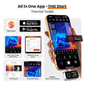 กล้องถ่ายภาพความร้อน GOYOJO สำหรับ Android iPhone 15 16 17 กล้องถ่ายภาพอินฟราเรด 192x192 สำหรับงาน HVAC ตรวจสอบไฟฟ้าในบ้าน - Product Image 5