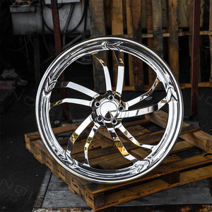 Jantes sur mesure en deux parties, finition polie, déportées, à rebord profond, 20x9 20x12 22x9 22x12 5x120.65 5x127 pour Chevy Chevelle Impala C10 - Product Image 2