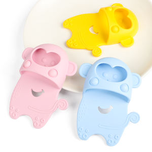Juguete de Silicona Suave para Bebés, <span class=keywords><strong>Mordedor</strong></span> Calmante para la Dentición, <span class=keywords><strong>Mordedor</strong></span> de Silicona con Forma de Zapato de <span class=keywords><strong>Mono</strong></span> para Recién Nacidos - Product Image 1
