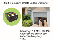 280 ~ 868MHz Mini code roulant à fréquences multiples et duplicateur à distance à code fixe pour porte de garage de voiture
