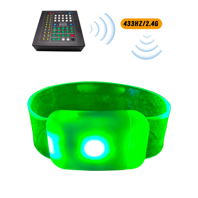 Magnetic Attraction LED Bracelet Remote Controlled Led Wristband Silicone Transparent for Dmx Events Music Festival Party KTV