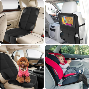 Organisateur de siège arrière de <span class=keywords><strong>voiture</strong></span> antidérapant avec poches de <span class=keywords><strong>rangement</strong></span>, grand protège-siège bébé imperméable pour siège d'enfant - Product Image 6