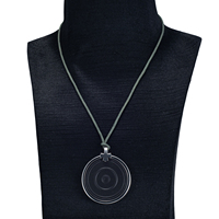 Pendentif énergétique bio-scalaire à ions négatifs en pierre de lave volcanique noire naturelle, nouvelle technologie de soulagement du stress et de guérison Energinox