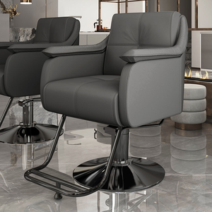 Best <b>Sale</b> Black Hair Chair Salon Leather With Large Seat and Modern Armrests Suitable Salon Chair for Professional Barber Chair - Product Image 6