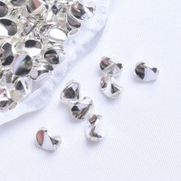 Lot de 100 perles d'espacement géométriques torsadées irrégulières en laiton plaqué or 18 carats, 3mm/4mm, marque XINYU, pour bijoux DIY