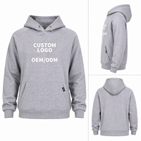 Sudadera con Capucha Premium para Hombre, 500 GSM, 100% Algodón, Diseño Sólido con Bordado 3D, Corte Holgado, Otoño, Logotipo Personalizado OEM