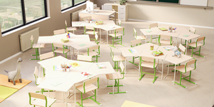 جميل ديكور روضة أطفال طاولة مخصصة لمرحلة ما قبل المدرسة وخزانة عرض فئة خشبية - Product Image 6