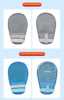 Gants de contention doux et respirants pour personnes âgées avec sangles tubulaires anti-griffures et anti-tiraillement pour la sécurité sportive - Vente en gros