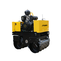 FYL-R800T Compacteur routier vibrant à double tambour, entièrement hydraulique, autoporté, pour le compactage du sol, mini-rouleau compresseur