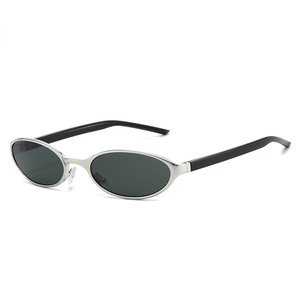 Nuevas Gafas de Sol Unisex de Diseño Y2K con Montura Ovalada y Patillas Metálicas, Protección UV400, para Hombre y Mujer, 2026 - Product Image 6
