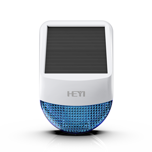 Hệ thống còi báo động chống trộm ngoài trời không dây năng lượng mặt trời cho nhà, trang trại, văn phòng, kèm nút báo động khẩn cấp và đèn <span class=keywords><strong>strobe</strong></span> - Product Image 3