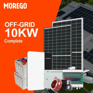 Moregosolar Off Grid Solar System 1KW 2KW 3KW 5KW 6KW 10KW 12KW Home Solar Power Systems