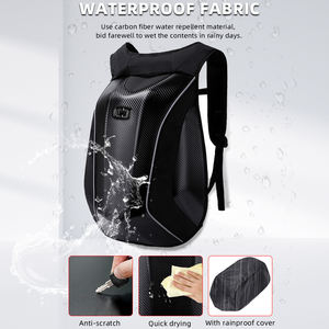 <span class=keywords><strong>Mochila</strong></span> de Motociclismo MJMOTO para Hombre, Gran Capacidad, <span class=keywords><strong>Mochila</strong></span> de Motocross con Carcasa Rígida de Fibra de Carbono, Impermeable - Product Image 5