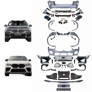 Pièces de voiture de vente chaude pare-chocs avant pare-chocs arrière gril garde-boue Flare Bodykit pour <span class=keywords><strong>Bmw</strong></span> X6 G06 mise à niveau vers F96 <span class=keywords><strong>X6m</strong></span> <span class=keywords><strong>2019</strong></span> + Kit de carrosserie - Product Image 1