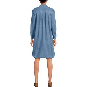 Robe chemise en lin pour femme FOXA, manches longues, boutonnée sur le devant, taille naturelle, tenue décontractée pour tous les jours, tissu respirant tissé - Product Image 2
