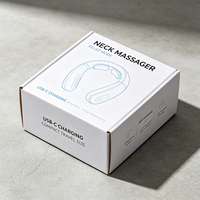 Boîte cadeau personnalisée en carton ondulé blanc imprimé offset de qualité supérieure pour masseur de cou, expédition rapide en 72h, carton recyclable et étanche