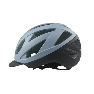 Helm sepeda remaja Model baru, helm sepeda jalanan, helm komuter dengan lampu belakang di, helm sepeda dengan Visor dan lampu belakang 2024