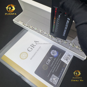 Hot Selling Bulk Stock Rapper Jewelry Iced Out Cross Design Moissanite Cuban Chain Hip Hop 925 Silver <strong>InfinIty</strong> Cuban <strong>Bracelet</strong> - Product Image 5