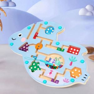 Preschoolers Wooden <b>Puzzle</b> Activity Board Travel Toys Magnetic Busy Board <b>Puzzle</b> Game for Toddlers - Product Image 3