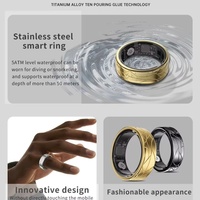 Anillo Inteligente de Moda, Monitor de Salud de Acero, Podómetro, Monitor de Sueño, Control por Gestos, Control Remoto para Fotos y Videos, OEM