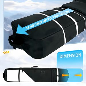 Housse de snowboard réglable en néoprène avec bandoulière, logo personnalisé, protection souple pour planche, produits de ski - Product Image 3