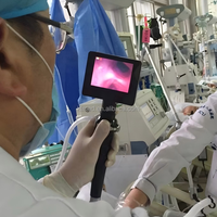 Laryngoscope vidéo flexible réutilisable, bronchoscope, choledochoscope, uroscope, ventriculoscope avec canal de travail