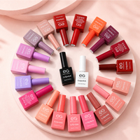 Kit de vernis à ongles en gel UV à base d'eau professionnel EG 15 ml, 60 couleurs, logo personnalisé, marque privée, non toxique, respectueux de l'environnement