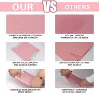 Carpeta de Embalaje Corrugado Rosa con Logotipo Personalizado, de Alta Calidad, Diseño Gratuito, Recubrimiento UV, Laminado Mate, Grabado en Relieve, Resistente