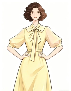 Vestido Midi Elegante, Tejido, Corte Ajustado, Línea A, Sin Mangas, Transpirable, Ecológico, 100% Poliéster, Estampado Digital, para Fiesta de Graduación, <span class=keywords><strong>Trabajo</strong></span> o Uso Diario - Product Image 6