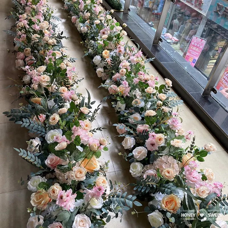 Nhà Máy Bán Buôn Giá Rẻ Silk Nhân Tạo Flowers Bunches Đối Wedding Tiếp Nhận Bảng Trang Trí