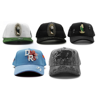 Nueva Gorra de Béisbol de Lujo G5 de 5 Paneles con Visera Curva, Logotipo Bordado en 3D, Gorra Muratravls con Pedrería