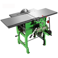 Alat Pertukangan Kayu Multifungsi Otomatis 3750Rpm Kecepatan Tinggi Horizontal Tiga-dalam-Satu: Planer, Gergaji Meja, Gergaji Pita 220V Spindle