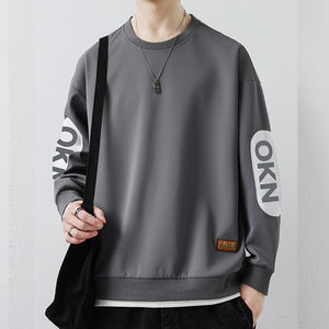 Nuevos suéteres para hombre, estilo americano, para primavera y otoño, cuello redondo, manga larga, transpirables. - Product Image 2