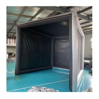 Cage de simulation de golf gonflable d'extérieur en Oxford de haute qualité, personnalisable, prix usine