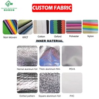 Sac isotherme portable réutilisable en RPET recyclé avec logo personnalisé, imperméable, écologique, grande capacité, vente en gros