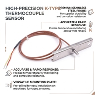 Sonde de température à thermocouple de type K, J, E, personnalisée en usine, à réponse rapide, pour la mesure de la température de surface