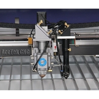 Acctek AKJ1325H-2 CNC Laser Machine 1325 1318 Mixte Acier Coupe pour Bois et Papier Supports LAS DST DFX Formats Graphiques