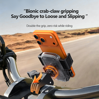 Nouveau support de téléphone translucide pour vélo, verrouillage à une touche, utilisation à une main, support universel pour téléphone portable pour vélo, support de téléphone pour moto