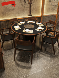 Modern Minimalist Wood Theme Restaurant KTV <strong>Private</strong> Room Set for Sofa <strong>Dining</strong> Hot Pot Leisure Meeting <strong>Area</strong> Comfortable Table - Product Image 4