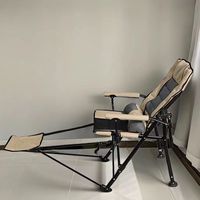 Chaise pliante d'extérieur moderne en acier personnalisable, très vendue, inclinable, pour jardin et camping, avec coussin portable