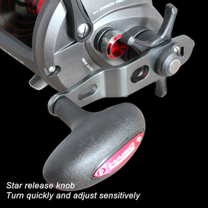 Carrete de pesca marina de fundición de 300L con arrastre máximo 8kg - Product Image 4