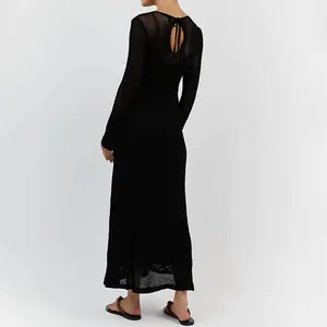 Womens sequined buổi tối ăn mặc Bodycon, nữ ăn mặc cho bên vestidos 2022 cộng với kích thước thanh lịch màu đen và vàng Dresses/