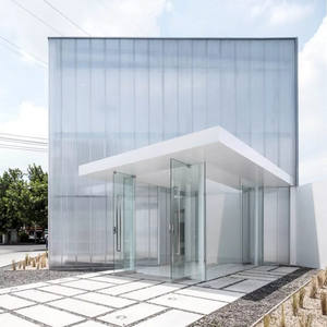 Système d'assemblage de panneaux creux <span class=keywords><strong>en</strong></span> <span class=keywords><strong>polycarbonate</strong></span> translucide, installation facile, revêtement mural extérieur - Product Image 1