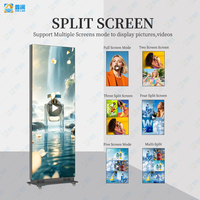 Pantalla LED Publicitaria Portátil P1.86 P2.5, Tótem Móvil Plegable para Interiores y Exteriores, con Soporte de Pie para TV