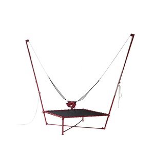 <span class=keywords><strong>Trampoline</strong></span> élastique d'extérieur à corde unique avec <span class=keywords><strong>filet</strong></span> de protection, adapté aux exercices de fitness en toute sécurité - Product Image 1