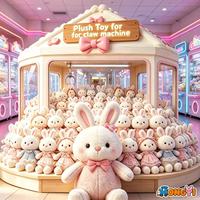 Plus de 20 000 styles de jouets en peluche lapin Kawaii de 8 pouces, animaux en peluche mignons, prix pour machine à griffes, jouet pour centre de jeux d'arcade, vente en gros