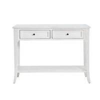 Console moderne en bois massif avec design miroir, couleur et taille personnalisables pour salon et hôtel