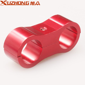 Collier de serrage universel en alliage d'aluminium Xuzhong pour conduite d'huile de voiture, fixation double trou, compatible AN4 AN6 AN8 AN10 AN12 - Product Image 2