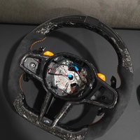Volant en fibre de carbone forgé sur mesure pour M3/M4 G80 Competition avec LED OEM